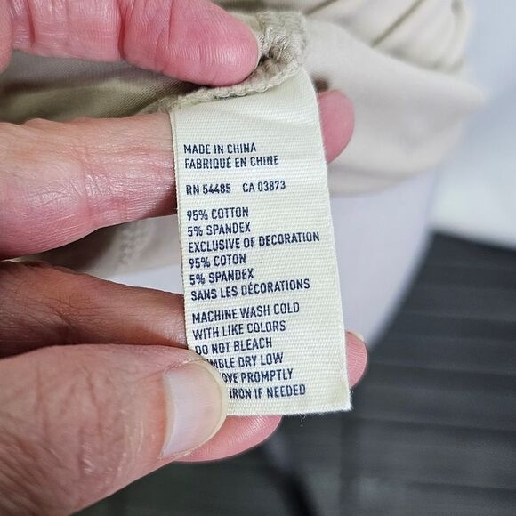 American Eagle Tan and Coral Lace Tank Top Size Large - Picture 8 of 9